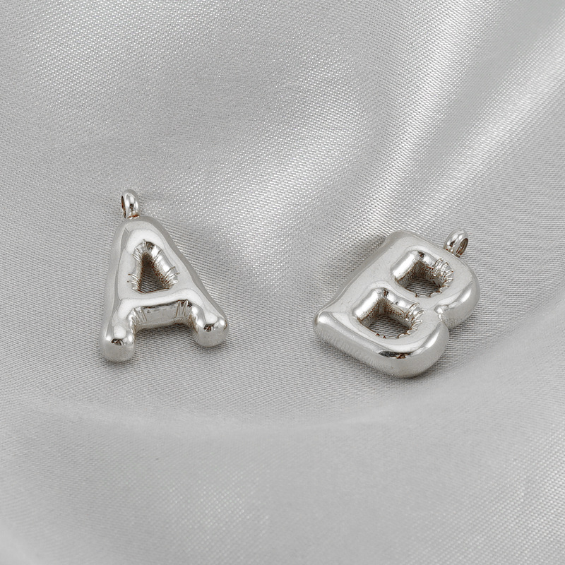 1 Piece Stainless Steel Letter Pendant display picture 6