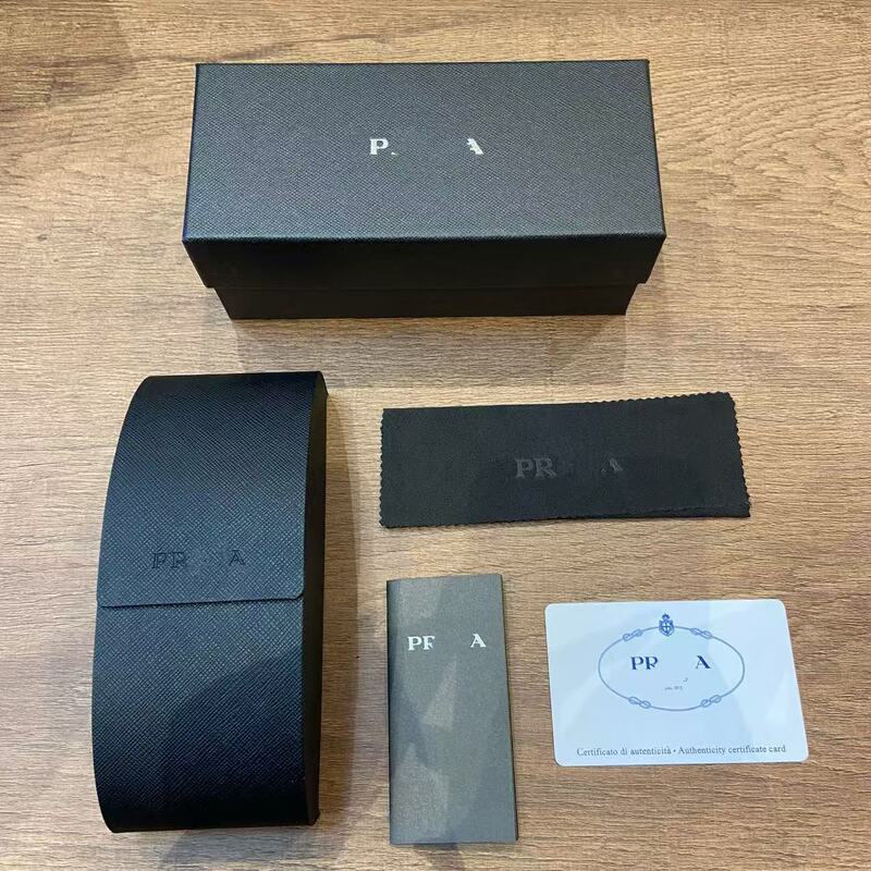 Prada Brand Sunglasses Case Sunglasses Set High Quality High-End Fashion Simple In-Stock Wholesale Original