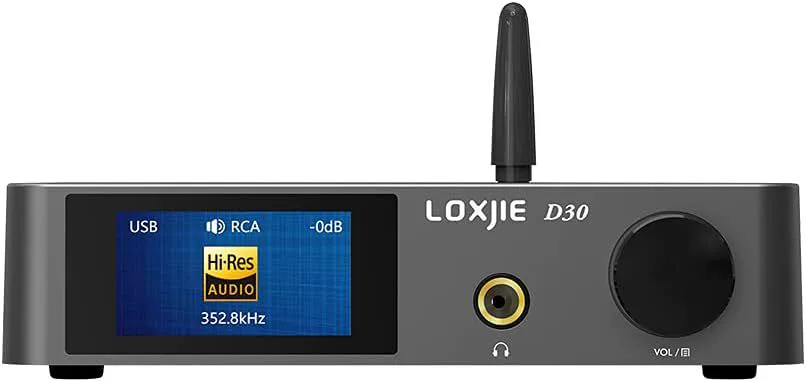LOXJIE D30 2024 (upgraded) аудио декодер усилитель для наушников 1.5Вт×2 питание наушников