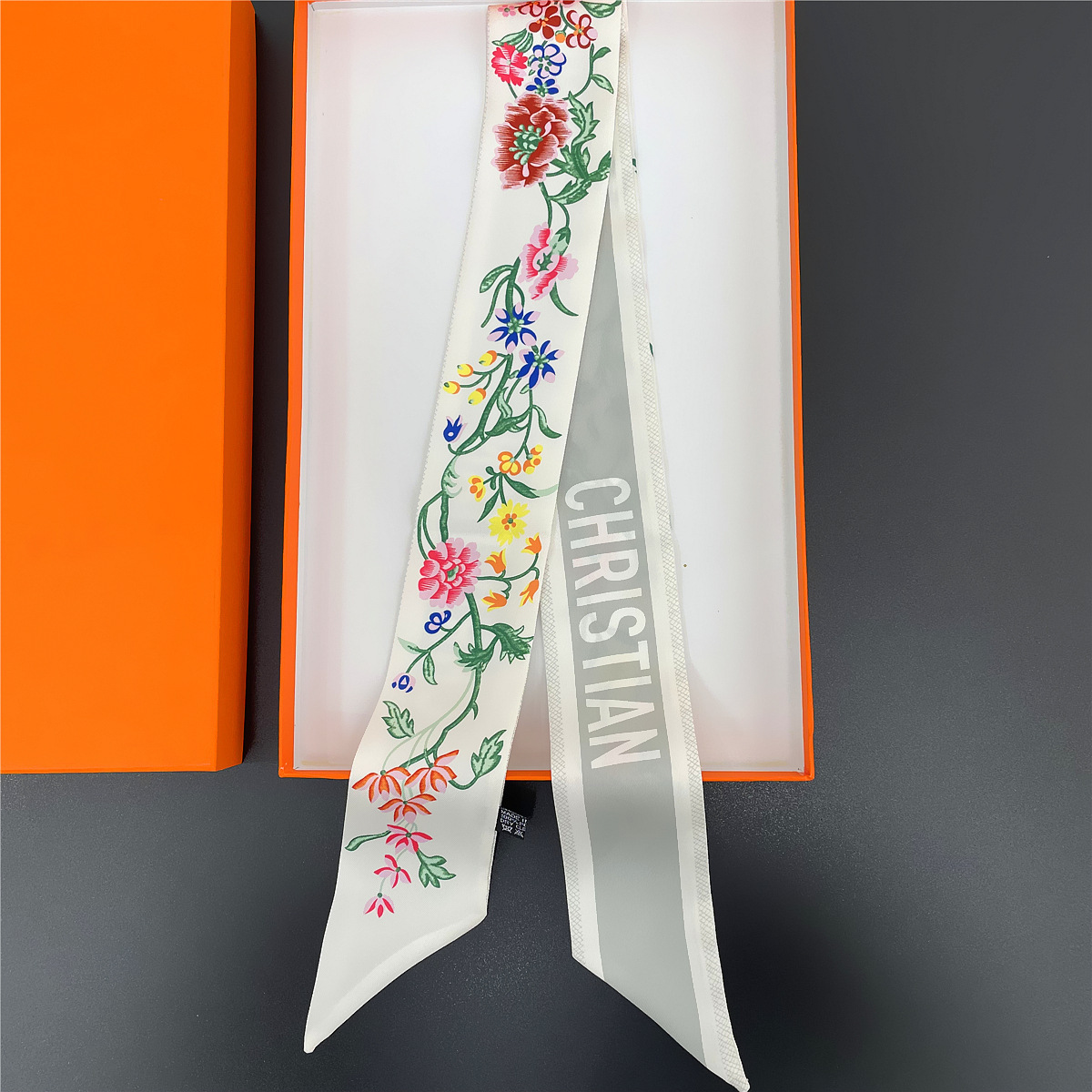 2025 nuevo estilo D bolsa atada bufanda de seda Dai Fei bolsa envuelta asa seda twilly tira larga y estrecha correa correa para el cuello cinta