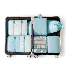 Handheld suitcase for traveling, capacious container, underwear, set
