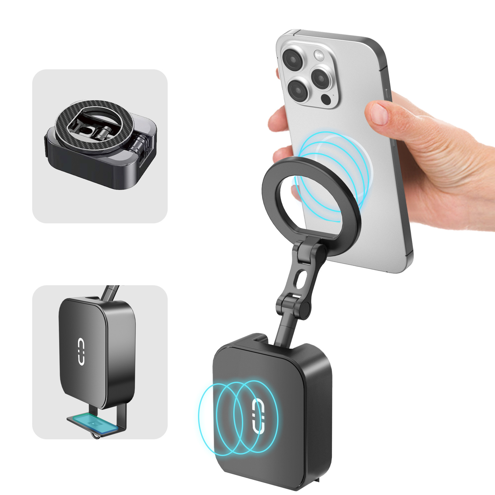 2025 New Magsafe Magnetic Car Mount 17mm Ball Head Suitable for Apple Mobile Phone Car Holder Car Holder