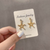 Universal fashionable earrings, design silver needle, Korean style, internet celebrity, Chanel style, trend of season