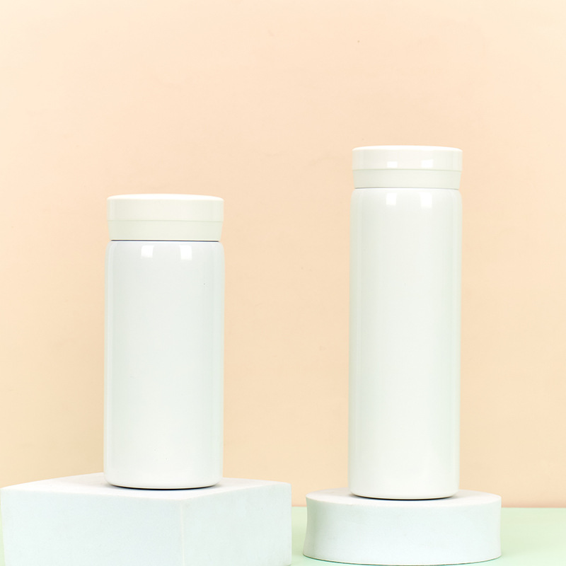 Nuevo INS estilo coreano 316 taza de vacío de doble capa mini red portátil de bolsillo rojo taza de agua de alto aspecto impreso LOGOTIPO