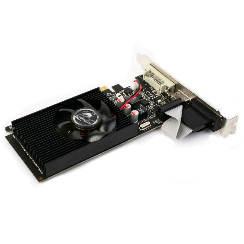 Цветная версия GT710 Gold Version 2G D3 для ПК, видеокарта GT710 Gold Version 2G D3