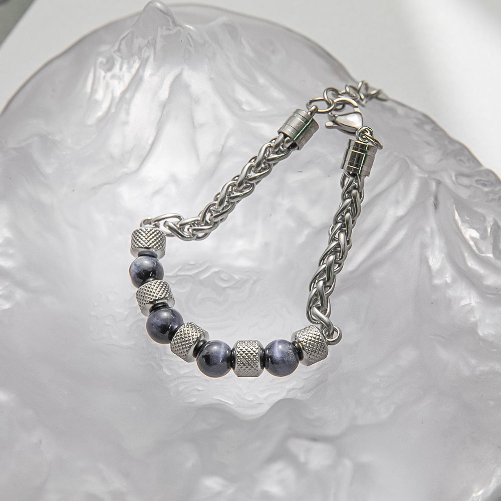 Fashion Geometric Titanium Steel Plating Bracelets 1 Piece