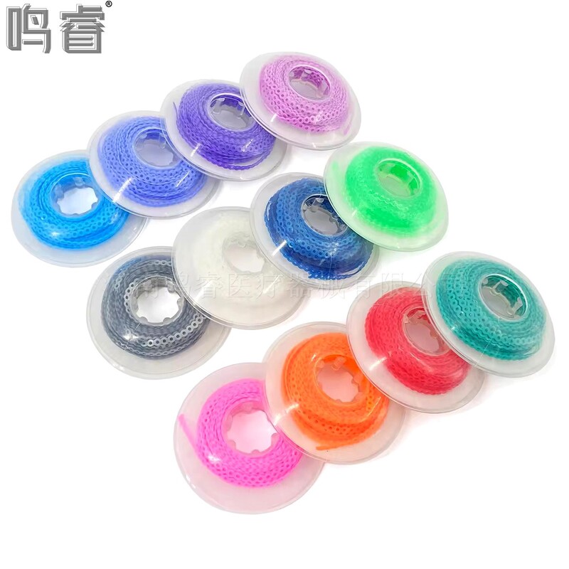 外贸产品 跨境牙科正畸橡皮链齿科链状圈彩色正畸橡皮圈4.5米厂家|undefined