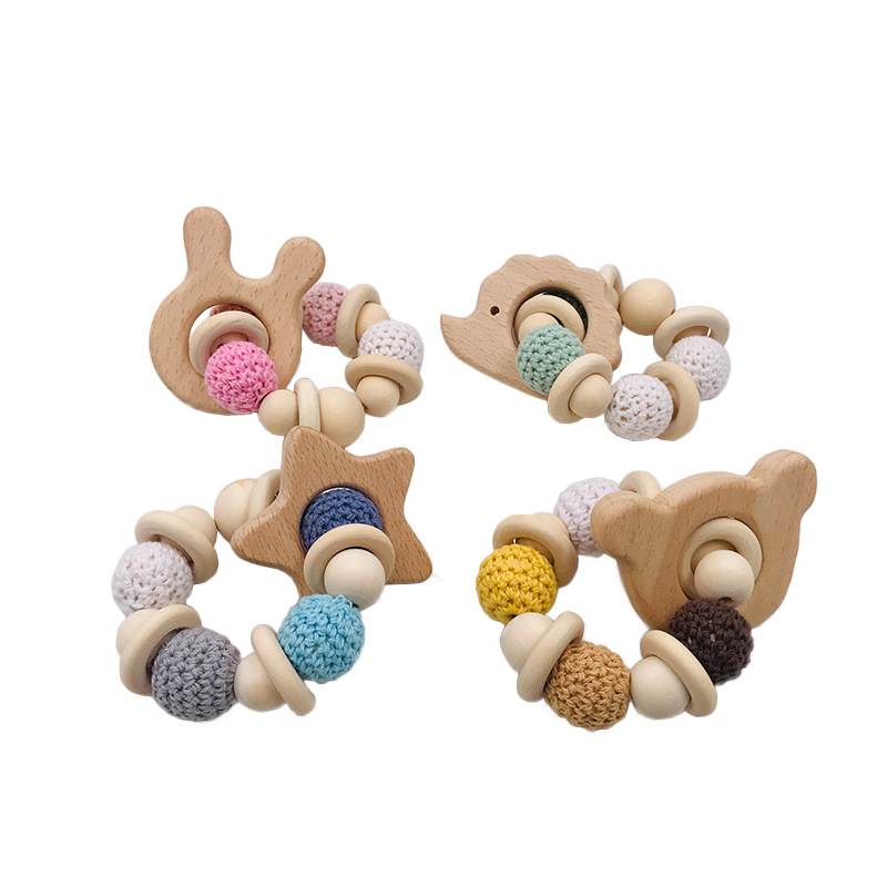 Cartoon Beech Animal Pacifier Chain Baby Pacifier Chain DIY Teething Jewelry Baoan Bracelet