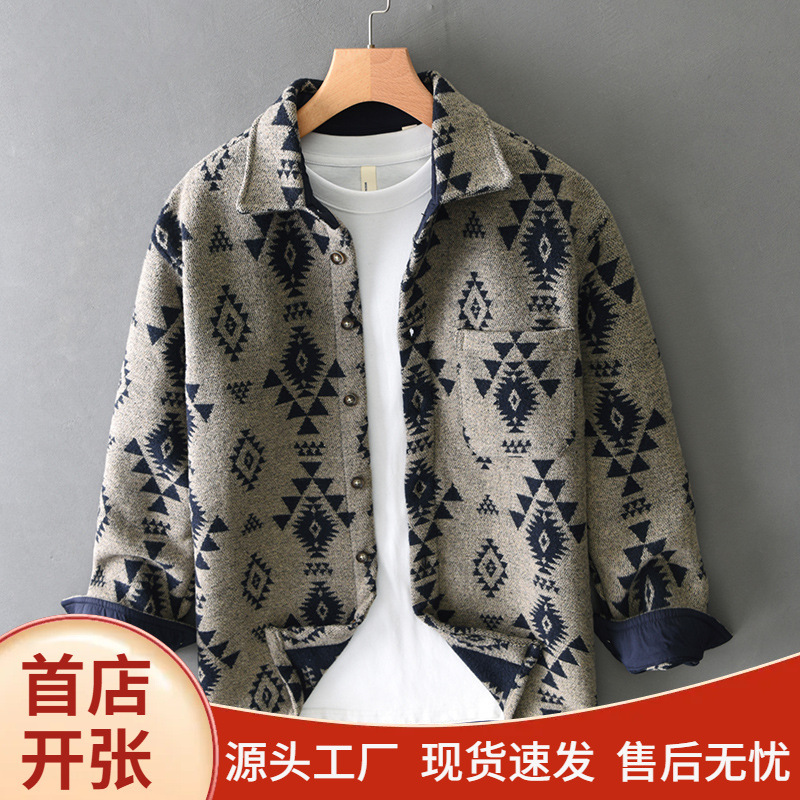 Ethnic retro woolen woolen coat