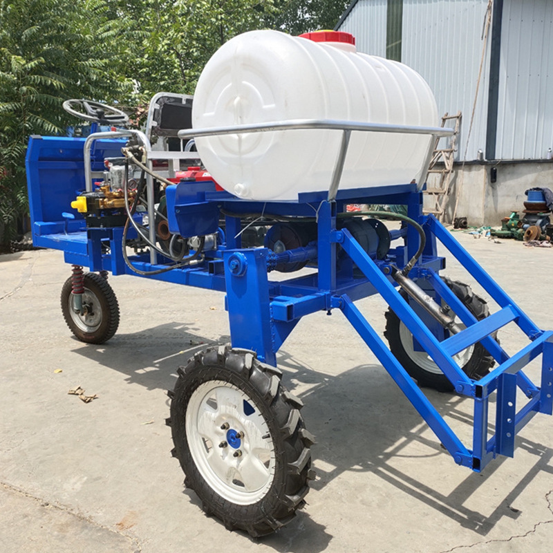 高架式大展臂喷药机 马力大药桶容积大 柴油自走式三轮打药机