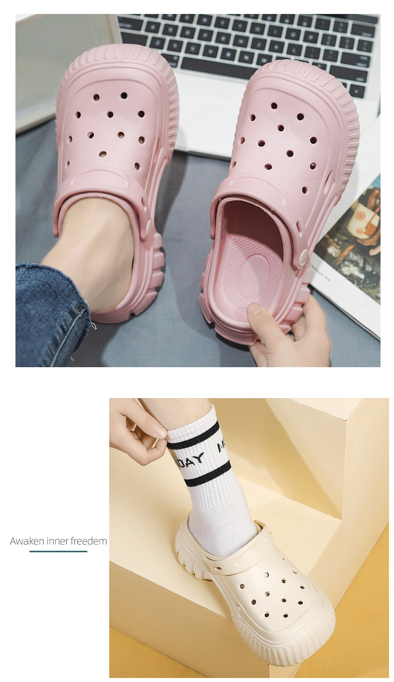 Anni di scarpe pop transfrontaliere Moda donna Capispalla personalizzati Pantofole Baotou Sandali tendenza strada estivi_voghion.com