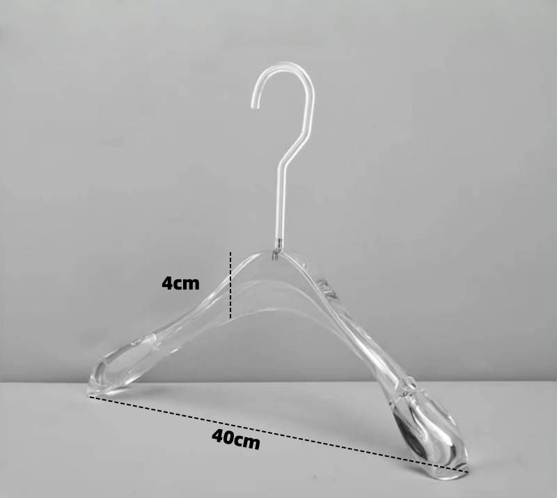 아크릴 둥근 머리 투명 옷걸이*5개 발행