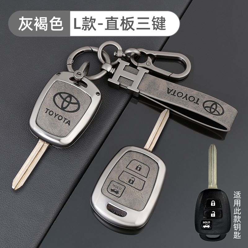 토요타 L 모델 3버튼 회갈색 + H 가죽 스트랩 + 말굽 버클