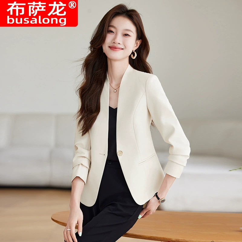 2024 новый бузалонг busalong женский с длинными рукавами профессиональный маленький костюм официальное женское пальто комбинезон 8215