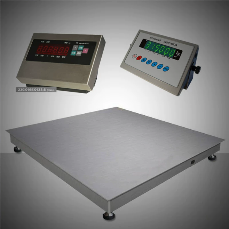 300 кг из нержавеющей стали Электронный напольный вес Лучжоу 500 кг Нержавеющая сталь Плоская платформа весы 1t Пищевая фабрика Антикоррозийные весы