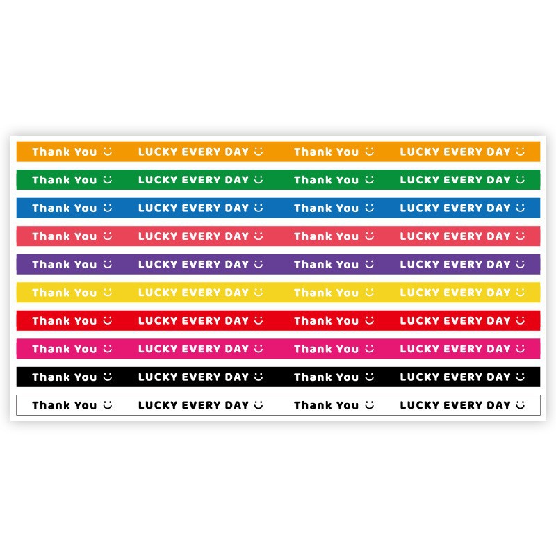 [regular version] type b color (26x1cm); 10 sheets (100 stickers/pack)