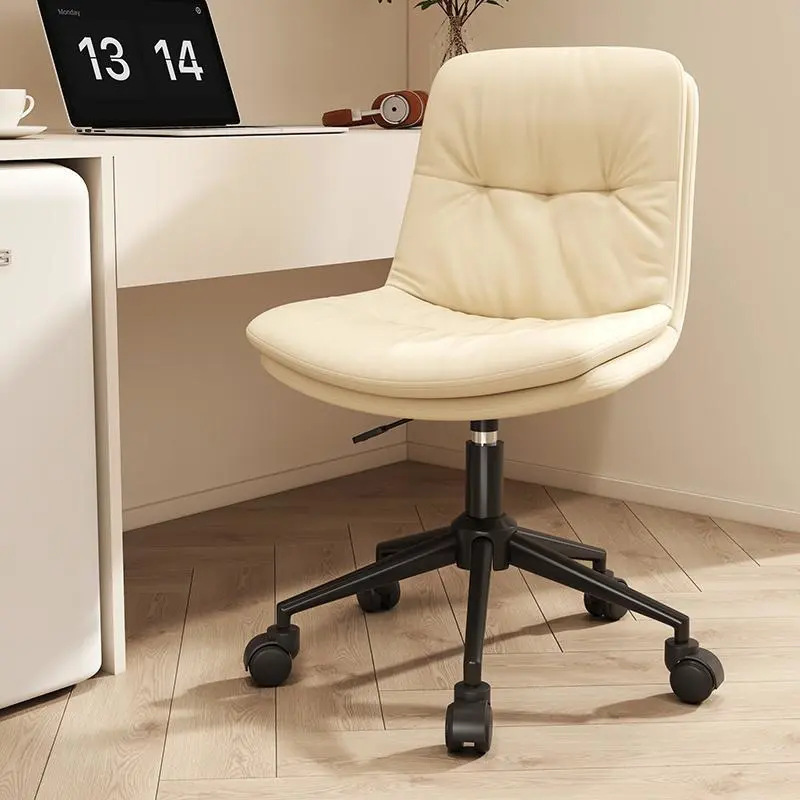 Computer Chair Household Girl's Bedroom Desk Chair Comfortable Sedentary Backrest Pulley Stool Lifting Rotating Office Chair