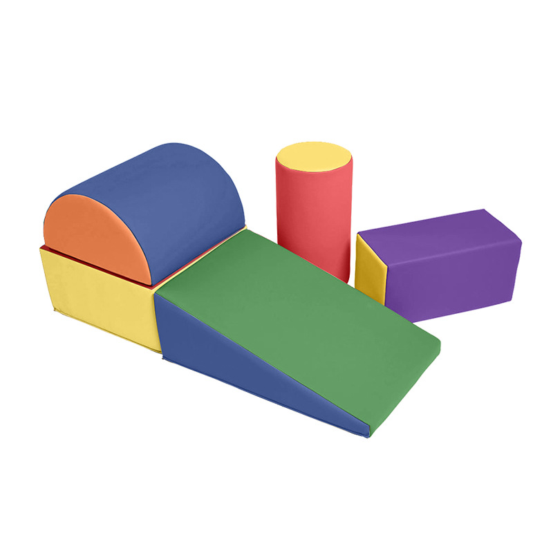 Centro de educación temprana para niños combinación de bloques de escalada suave para entrenamiento de sensación de inteligencia combinación de escalera de escalada esponja suave