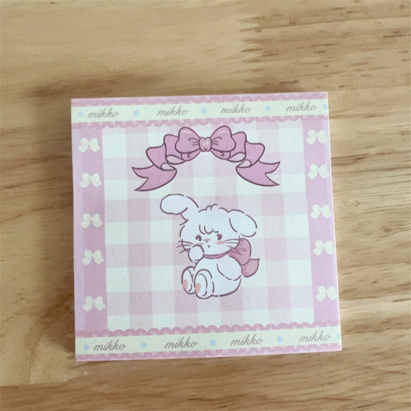 Cute Kitten Sticky Notes Pink Sticky Note Ins Style Good-looking Stickers display picture 3