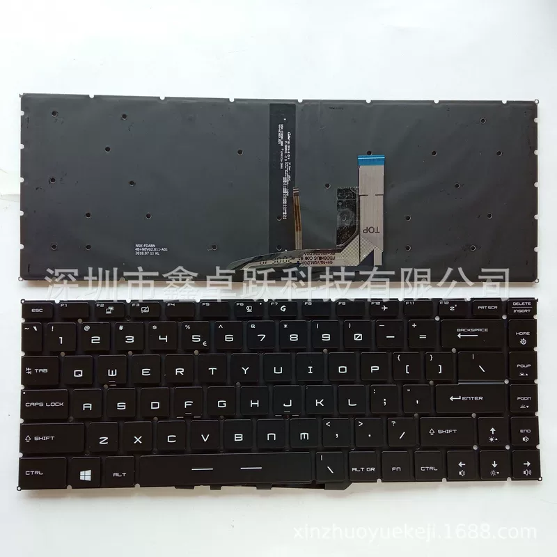 [Совместим с MSI MS-16R5 MS-16R6 MS-16S1 MS-16S2 MS-16W1/W2 клавиатура]