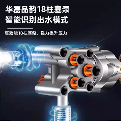 Portable car washer: water gun household portable powerful