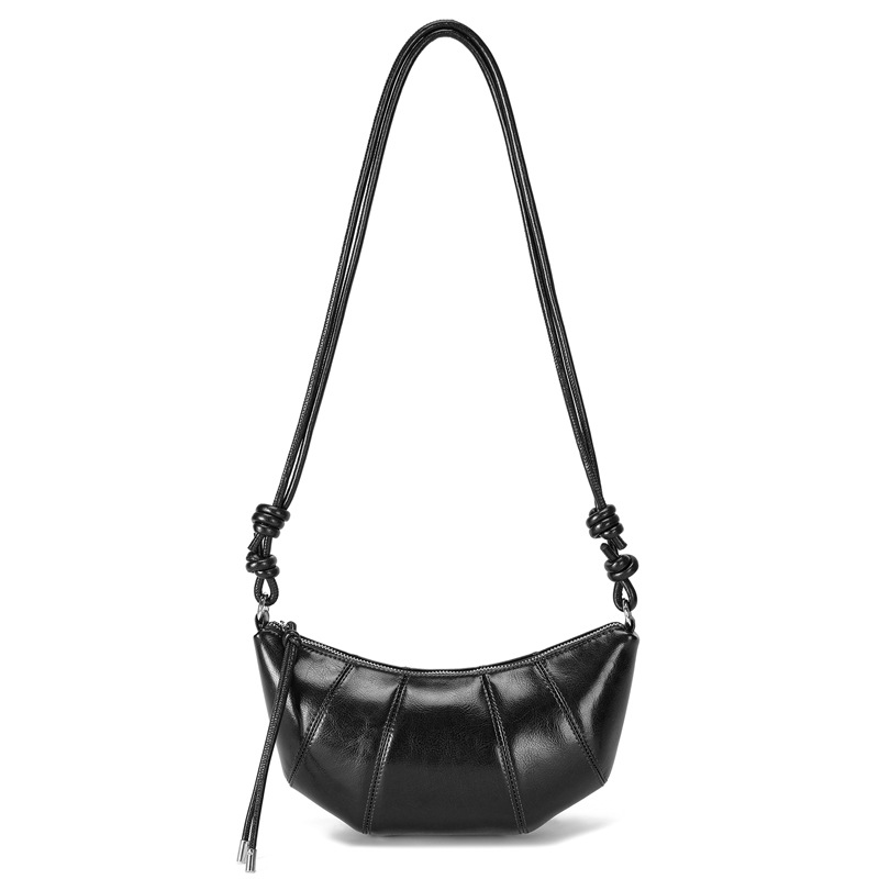Genuine Leather Fashion Crossbody Bag Spring Versatile 2026 New Shoulder Underarm Bag Dumpling Bag Luxury Hobo Bag For Women - Thumbnail 8