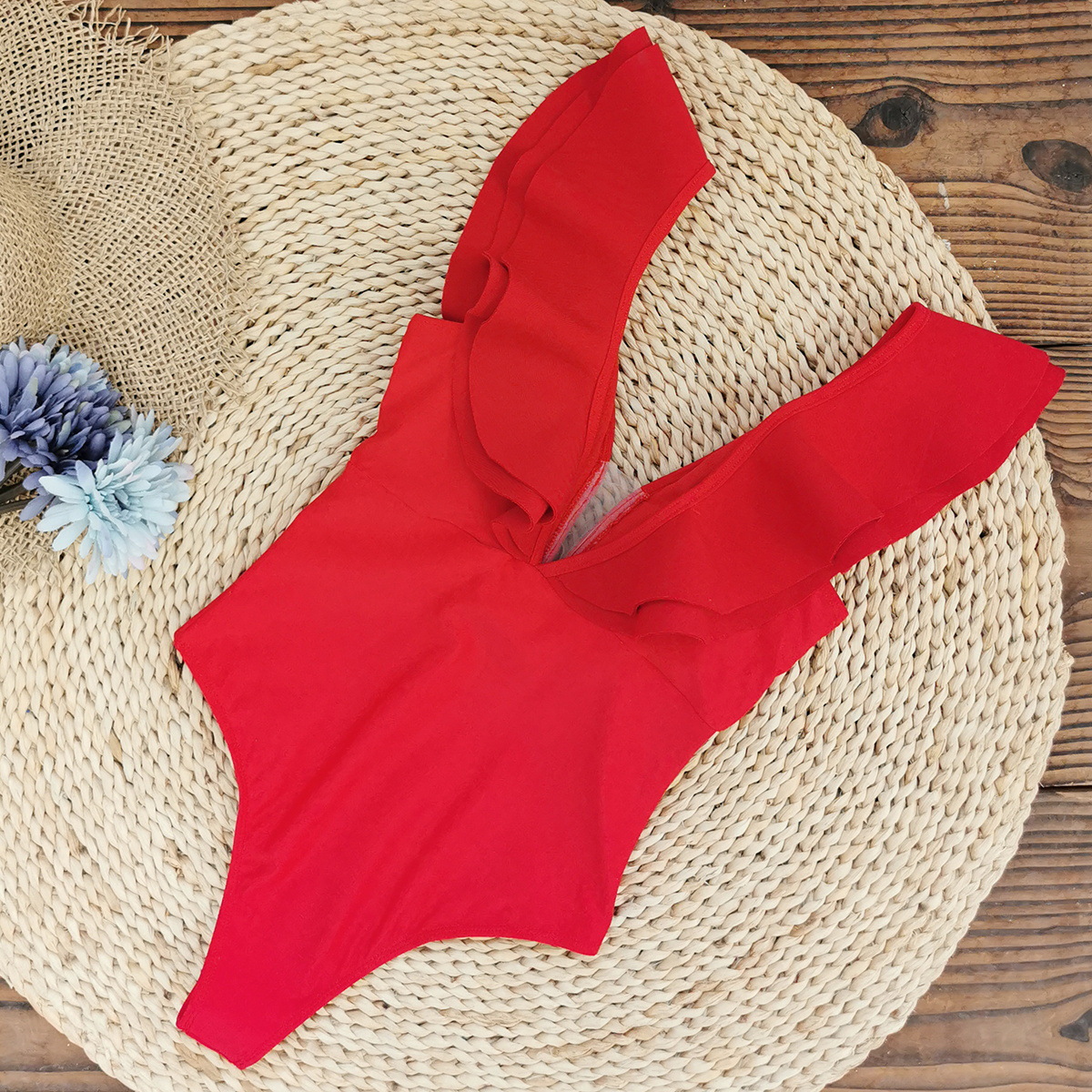 245g Weight Sleeveless Sleeve Length Polyester Fabric Type Regular Top Length One-pieces Tops Type 1 Piece Quantity Swimming Occasion V Neck Neckline Slim Fit Type Solid Color Pattern Women's Gender Elegant Style Women's Elegant Lady Solid Color 1 Piece One Piece Swimwear 14