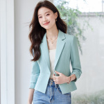 修身显瘦短款西装外套女2025春秋时尚气质通勤西服上衣休闲百搭