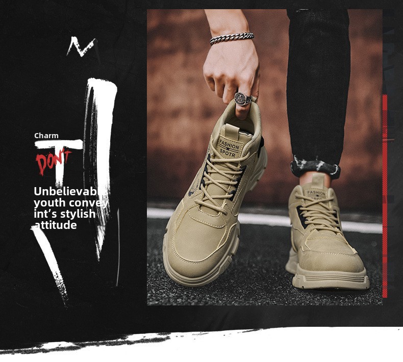 Chukka Desert Boots For Men Waterproof Work Boots Non-slip_voghion.com