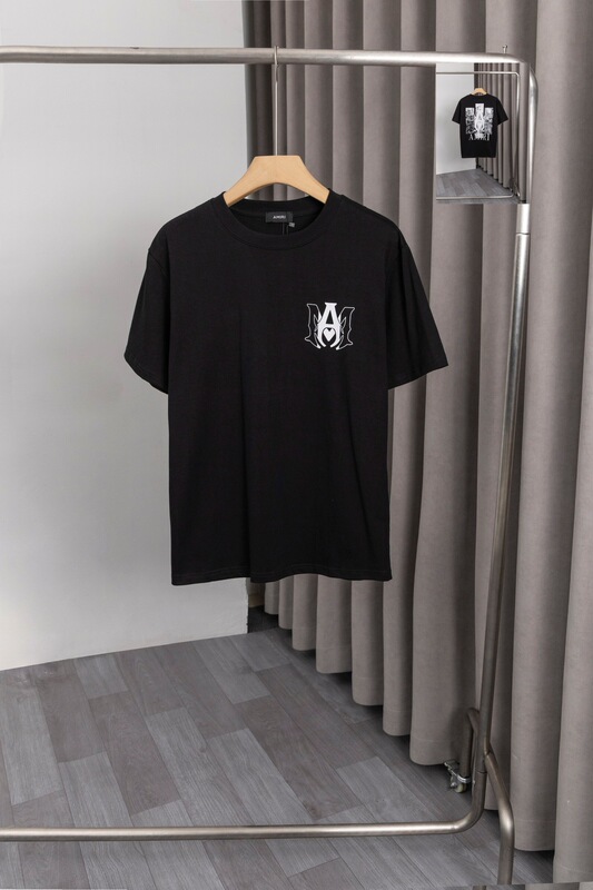 貿易クロスAm新文字クラシックプリント半袖男女同型カップルTシャツiri夏高iri製品タイプ|undefined