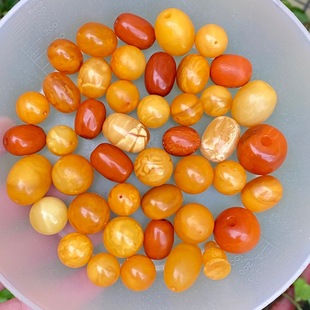 Factory Direct Camp Songgang Raw Ore Russian Beeswax Return Antique Beeswax Jujube Beads Amber Antique Jujube Beads