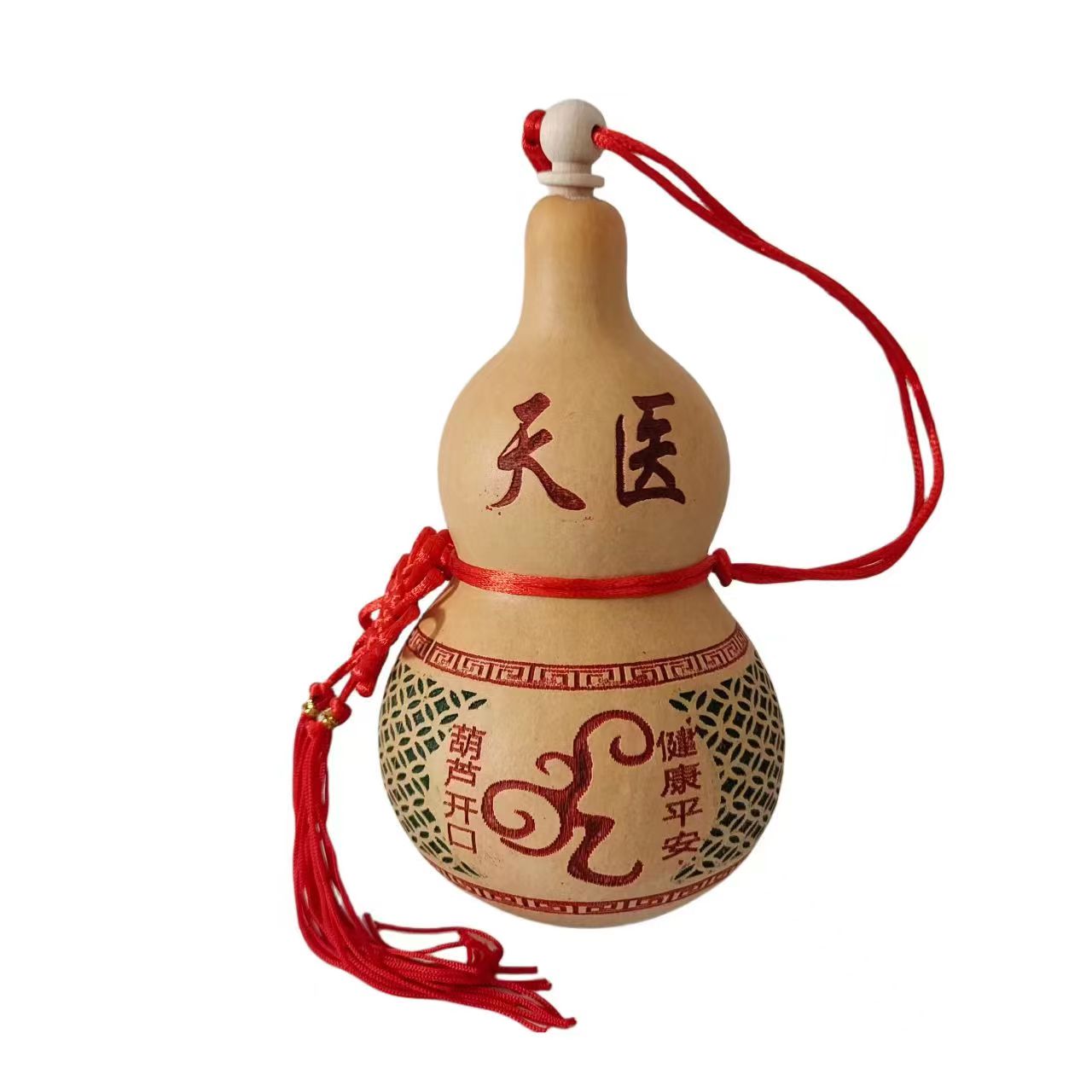 Zucurbita de abertura natural significa salud china nudo natural Zucurbita adornos de cabecera de cama dormitorio