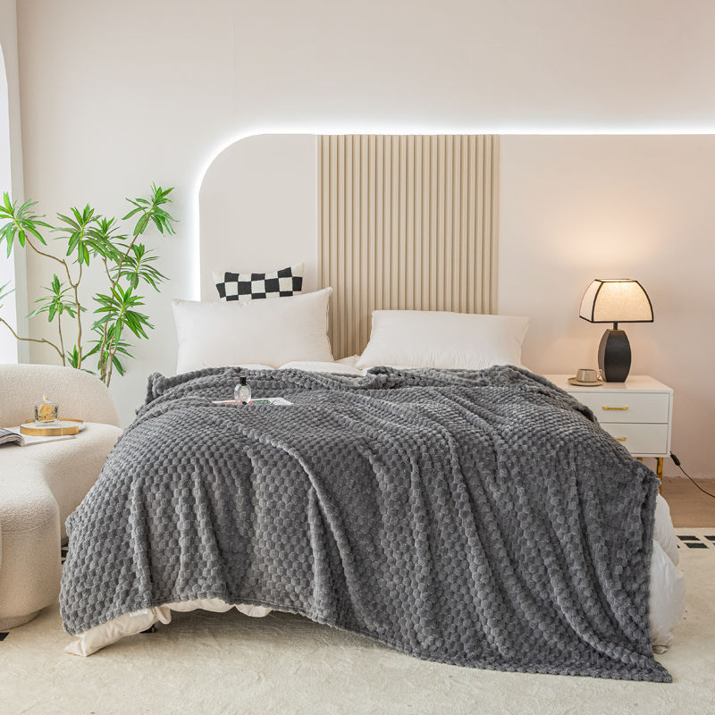 Cubierta de acondicionador de oro acurrucado dormitorio de estudiantes se puede lavar con máquina mantas de mantas de lana mágica de verano cuatro estaciones