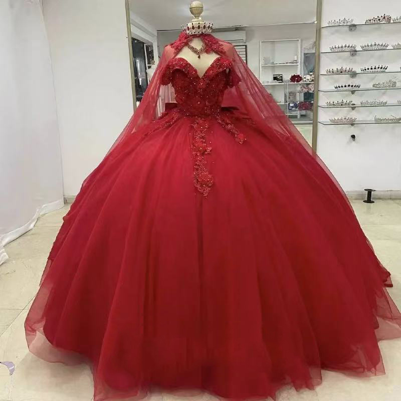 Red Wedding Dress 2026 New Model Bride's Palace-Style High-End Texture Long Train Heavy Craftsmanship Luxurious French Main Gown