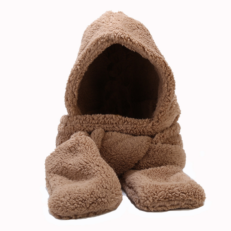 Odporny na zimno, ciepły, męski i damski, nowy, jesienno-zimowy, trzyczęściowy zestaw na wolny czas, podróż, trendy w kapeluszach_voghion.com