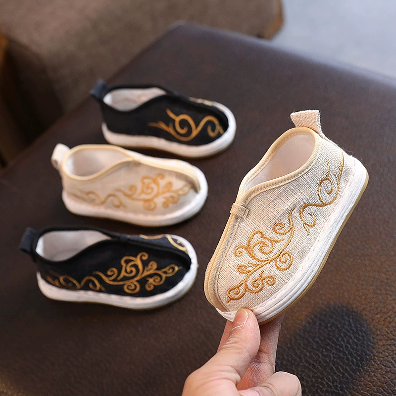 Старая пекинская детская обувь из ткани мужское сокровище в китайском стиле