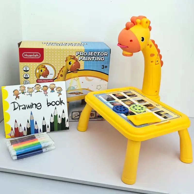 Универсальная игрушка с подсветкой и музыкой для рисования, набор, детская доска для рисования, граффити