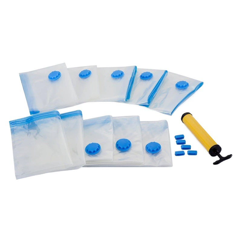 Фабрика в наличии Оптом Вакуумный компрессионный мешок одеяло сумка Одежда Одеяло дорожная упаковка всасывающий Тип клапан сумка для хранения