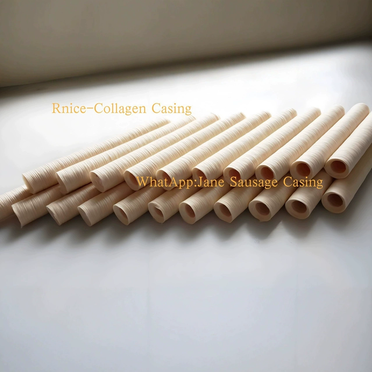 Калиевые и метиловые оболочки для цветочных колбас подходят для приготовления вареных и жареных морепродуктовых колбас и растительных колбас.