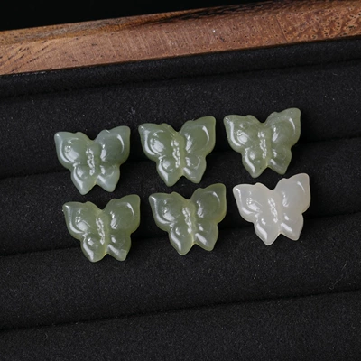 Zərgərlik ara hissələri, Natural Clear Water Hetian - 10-natural-hetian-jade-butterfly