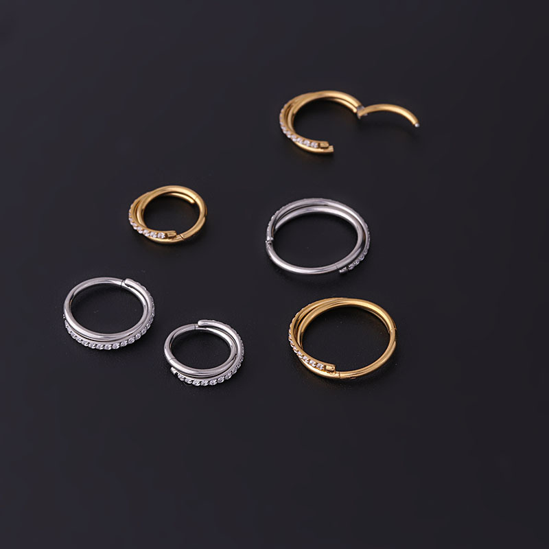 Nose Rings & Studs Fashion Geometric 316 Stainless Steel  Plating display picture 4