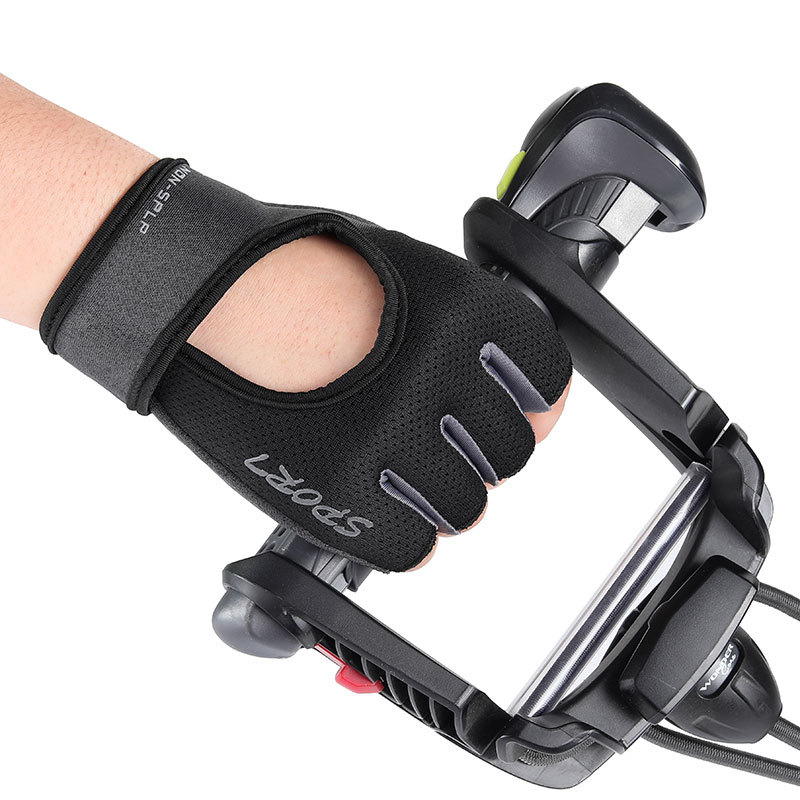 騎行手套Q9073男女訓練減震掌心防滑透氣半指戶外運動健身手套