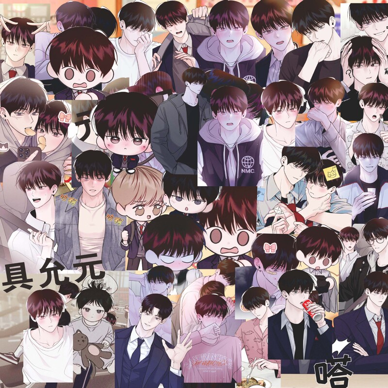 Monday's Savior Sticker Han Manyuan Yaoji Yunyuan Cartoon My Savior Cartoon Surrounding Decorative Sticker