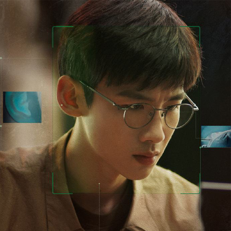 山雾花野10056开端小圆黑框白敬亭同款配近视纯钛眼镜全框架眼睛