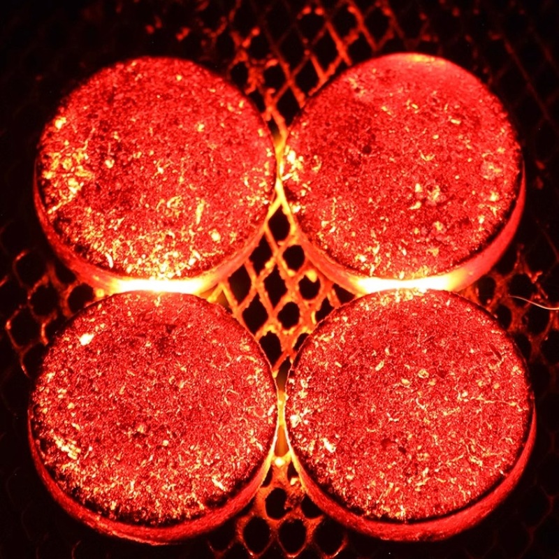 Quick-burning charcoal barbecue charcoal smokeless carbon coal fruit charcoal flammable hookah to ignite household fire to boil tea bamboo charcoal