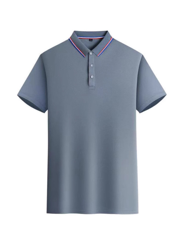 シルクコットン速乾インターカラーラペルプリントロゴ作業服半袖ポロシャツ180g(個包装なし)|undefined