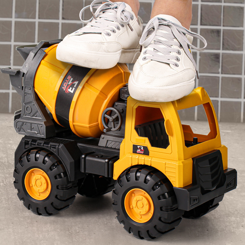 超大仿真工程车玩具挖机搅拌车工程车套装儿童挖沙工具男孩玩具车