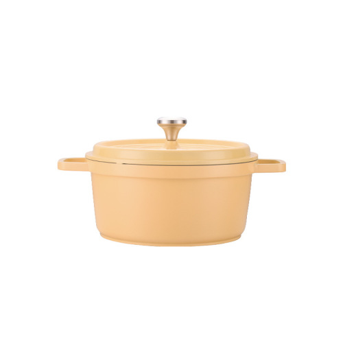 Household ceramic thickened alloy double-ear stew pot gas stove induction cooker universal soup pot wholesale enamel pot