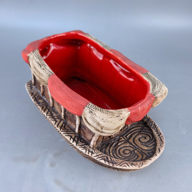 Cerámica Noé's Ark coctelería Tazón Punch Bowl Ticky Cup Copa de cóctel en forma de barco Bar Tazón grande Cubo de hielo