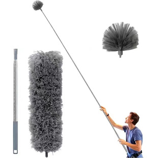 New household feather duster 2.8 meters household electrostatic dust removal ceiling lengthened telescopic dust removal duster